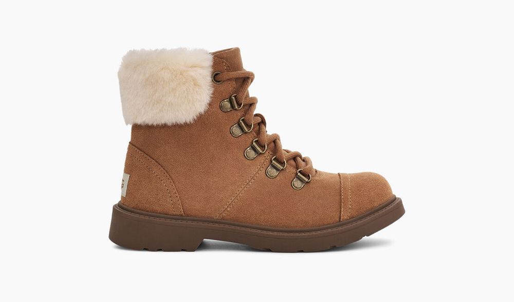 Ugg Boots Canada - Ugg Kids' Azell Hiker Weather Brown